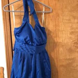 Deb SNAP Blue Halter Dress